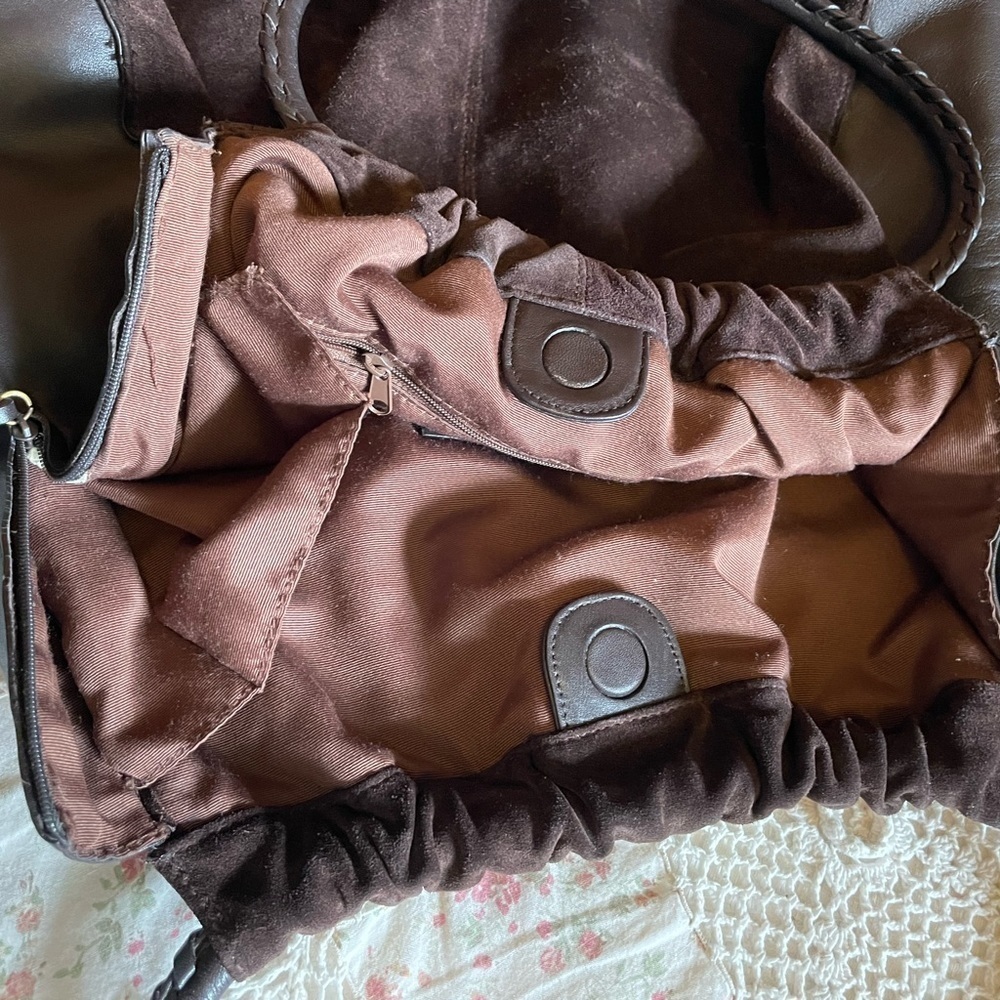 Kenneth Cole suede and leather bag - Picture 3 of 7